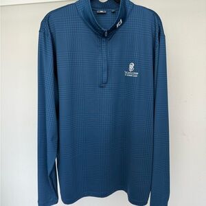 Blue FJ Castle Course Quarter-Zip Pullover